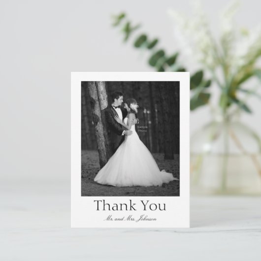 foto dank je wel briefkaart (Staand voorkant)