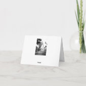 Foto Dank je zwart & wit - briefkaart (Achterkant)
