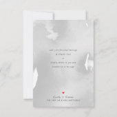 FOTO DANK modern vet wit overlay Bedankkaart (Achterkant)