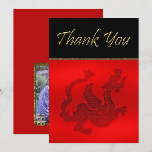 Foto Dank u Bedankkaart (Voorkant / Achterkant)