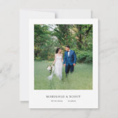 Foto Dank u bruiloft Kaart met Bumble Bee (Achterkant)