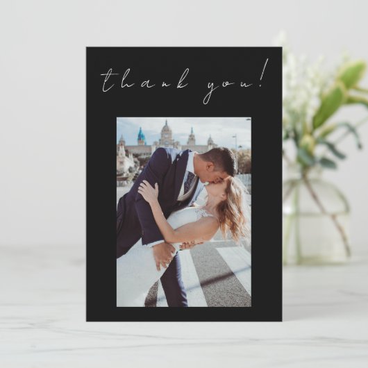 Foto Dank u Bruiloft Kaart-Twin Flame- Kaart (Staand voorkant)