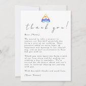 Foto Dank u Bruiloft Kaart-Twin Flame Symbol- Kaart (Achterkant)