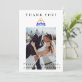 Foto Dank u Bruiloft Kaart-Twin Flames- Kaart (Staand voorkant)