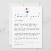 Foto Dank u Card-Twin Flame bruiloft thema- Kaart (Achterkant)