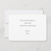 FOTO DANK U moderne kalligrafie script schrijven Bedankkaart (Achterkant)