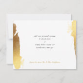 FOTO DANK U moderne luxe gouden vergulde randen Bedankkaart (Achterkant)