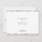 FOTO DANK U moderne luxe kalligrafie zwart Bedankkaart (Achterkant)