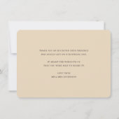 FOTO DANK U moderne minimale elegante ampersand Bedankkaart (Achterkant)