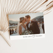 FOTO DANK U moderne minimale elegante ampersand Bedankkaart