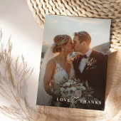 FOTO DANK U moderne overlay elegante ampersand Bedankkaart