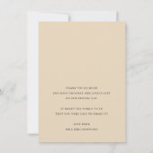 FOTO DANK U moderne overlay elegante ampersand Bedankkaart (Achterkant)