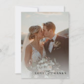 FOTO DANK U moderne overlay elegante ampersand Bedankkaart (Voorkant)