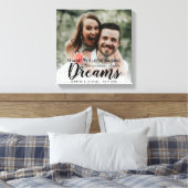 Foto Dank u ouders van de bruid bruiloft Canvas Afdruk (Insitu (Slaapkamer))