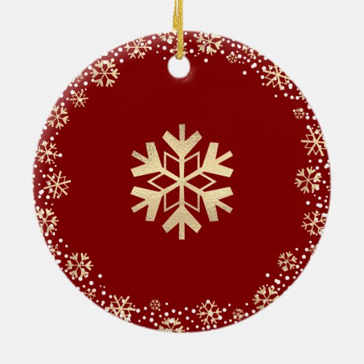 Foto: Dankbare, gezegende sneeuwvlok vakantie Keramisch Ornament (Achterkant)