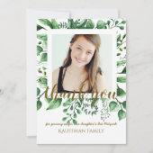 FOTO DANKJEWEL Bat Mitzvah Kaart - Zwart Goud (Voorkant)