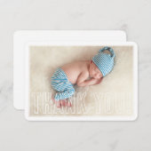 FOTO DANKJEWEL modern omtrekoverlaytype Bedankkaart (Voorkant / Achterkant)