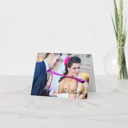 Foto dankkaart bedankkaart (Voorkant)