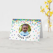 Foto dankkaart | Verjaardagsconfetti Kaart (Gele Bloem)