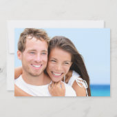 Foto Dark Tropical Bird of Paradise Beach Wedding Save The Date (Achterkant)