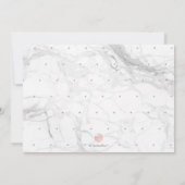 Foto: Date Calendar Marble Roos Gold opslaan Kaart (Achterkant)