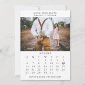 Foto: Date Calendar opslaan Save The Date (Voorkant)