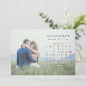 Foto: Date Calendar opslaan Save The Date (Staand voorkant)