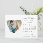 Foto: Date Calendar opslaan Save The Date (Staand voorkant)