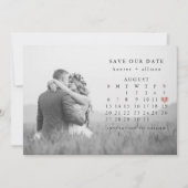 Foto: Date Calendar opslaan Save The Date (Voorkant)