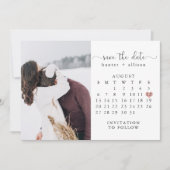 Foto: Date Calendar opslaan Save The Date (Voorkant)