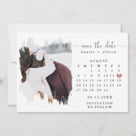 Foto: Date Calendar opslaan Save The Date (Voorkant)