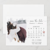 Foto: Date Calendar opslaan Save The Date (Voorkant / Achterkant)