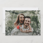 Foto: Date Hand Drawn Petite Flowers opslaan Save The Date (Voorkant)