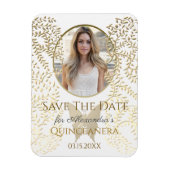 Foto: Date Quinceanera opslaan Magneet (Verticaal)