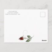 Foto: Date Wine en Blush Rozen opslaan Briefkaart (Achterkant)