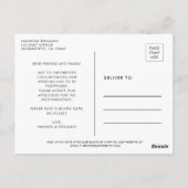 Foto: Datum aankondiging huwelijk wijzigen Briefkaart (Achterkant)