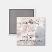 Foto: datum eenvoudig minimaliseren magneet (Voorkant / Achterkant)