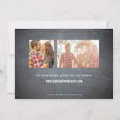 Foto: datum opslaan - alkbord save the date (Achterkant)