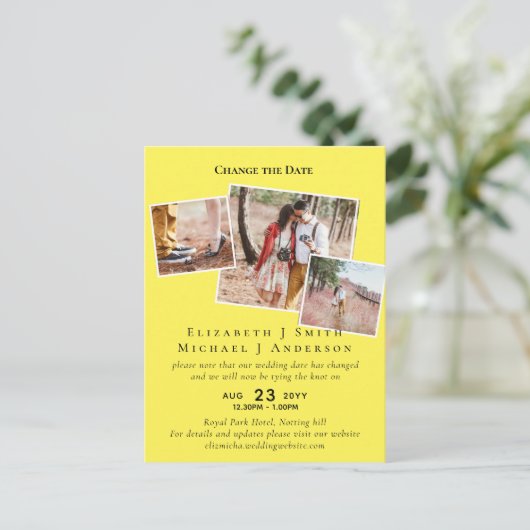 FOTO Datum Wijzigen van Afspraak Uitstel ELKE Gebe Briefkaart (Staand voorkant)