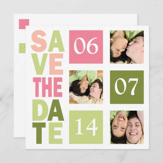 Foto: Datumkaarten opslaan Save The Date (Voorkant / Achterkant)