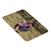 Foto De datum opslaan | Faux Gold Magneet (Rechterzijde)