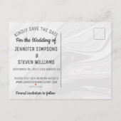 Foto: De datum voor altijd opslaan Aankondigingskaart (Achterkant)