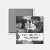 Foto De Datummagneet opslaan (zwart-wit) Magneet (Voorkant / Achterkant)