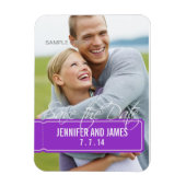 Foto De datummagneten Paarse opslaan Magneet (Verticaal)