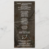 Foto De jacht is over Camo bruiloft programma's (Achterkant)