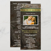 Foto De jacht is over Camo bruiloft programma's (Voorkant / Achterkant)