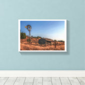 Foto - De oude windmolen Canvas Afdruk (Insitu (Houten vloer))