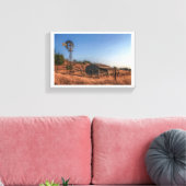 Foto - De oude windmolen Canvas Afdruk (Insitu (Woonkamer))