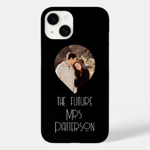 Foto De Toekomstige Mrs Modern Bruid Script Naam Case-Mate iPhone 14 Hoesje