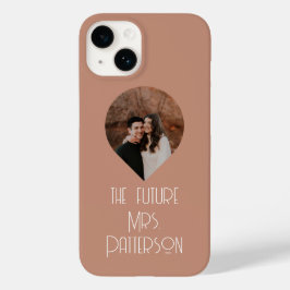 Foto De Toekomstige Mrs Modern Bruid Script Naam Case-Mate iPhone 14 Hoesje